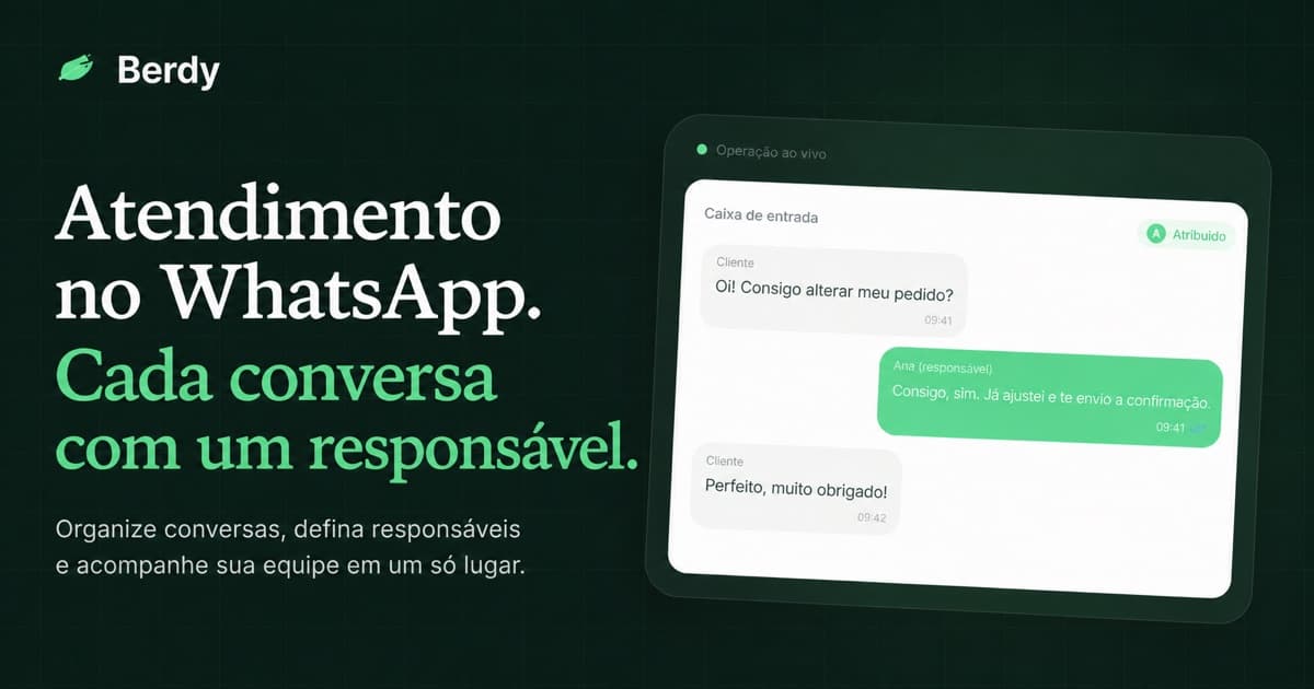 Comparação entre WhatsApp compartilhado e plataforma de atendimento para equipes